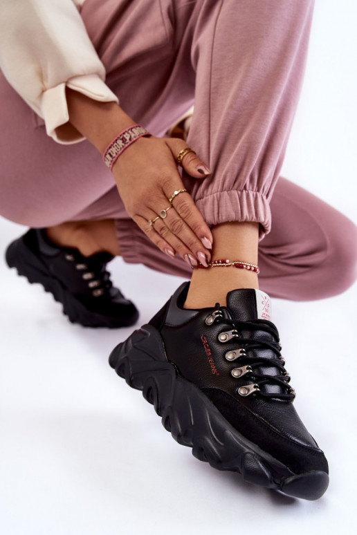   modeļa apavi ar platformu Cross  KK2R4073C Melns