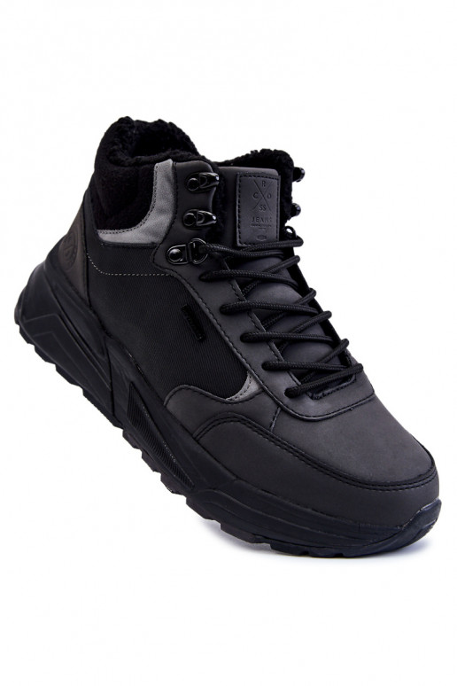 Siltināti pārgājienu zābaki Cross  KK1R4031C Melns  Siltināti pārgājienu zābaki Cross  KK1R4031C Melns