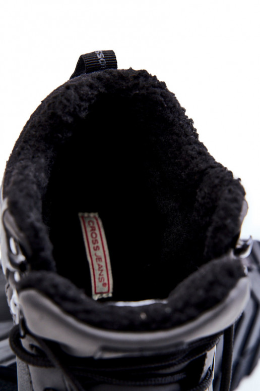 Siltināti pārgājienu zābaki Cross  KK1R4031C Melns  Siltināti pārgājienu zābaki Cross  KK1R4031C Melns