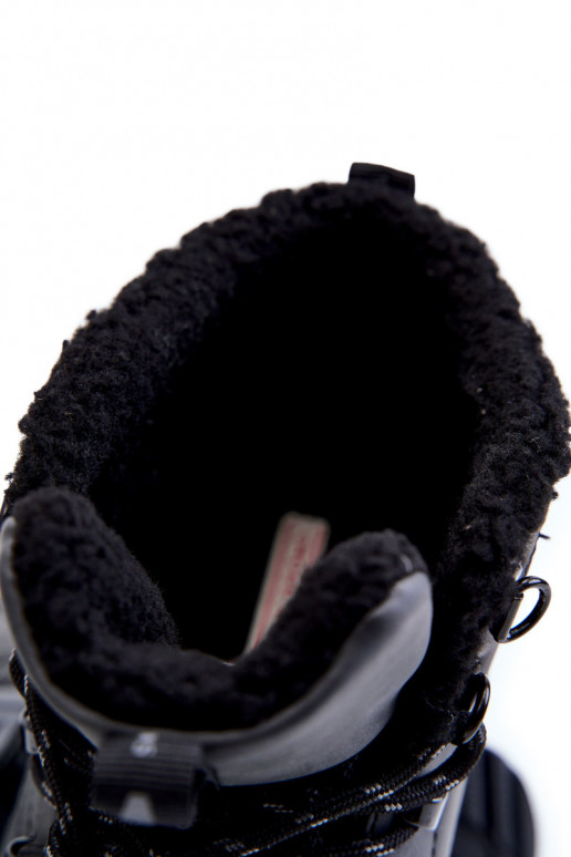  siltināti Sieviešu puszābaki pārgājienu zābaki Cross  KK1R4022C Melns