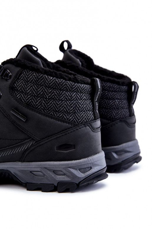  siltināti Sieviešu puszābaki pārgājienu zābaki Cross  KK1R4022C Melns