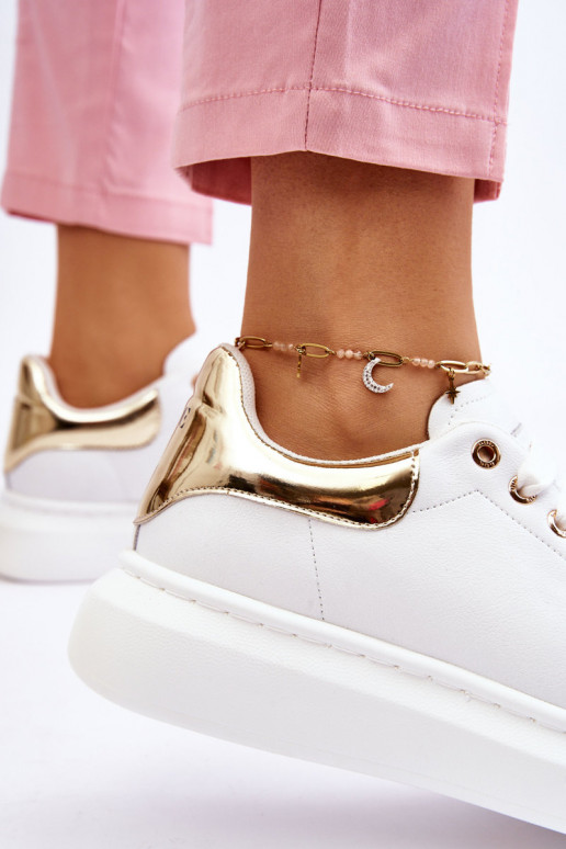  sporta apavi GOE LL2N4011 Baltas-Zelta krāsas