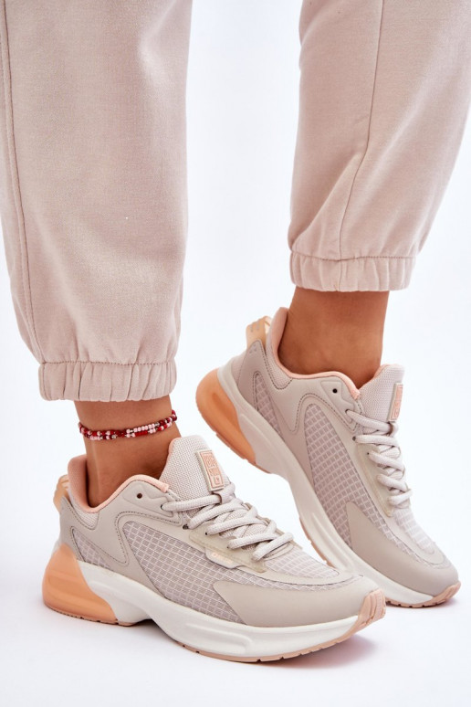 Ērti sporta apavi Memory Foam System Big Star LL274336 smilšu krāsas