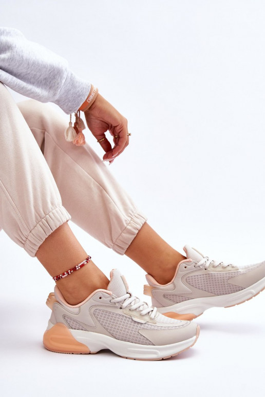 Ērti sporta apavi Memory Foam System Big Star LL274336 smilšu krāsas