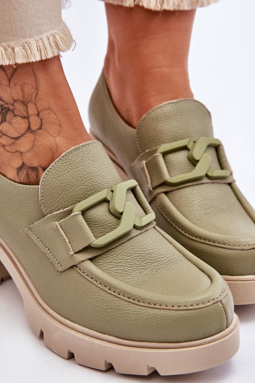 Eleganta stila apavi ar papēdi ar ornamentiem Zaļas krāsas Lemar Harmell Eleganta stila apavi ar papēdi ar ornamentiem Zaļas krāsas Lemar Harmell