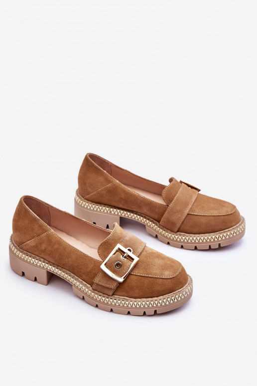 Zamšādas mokasīni smilšu krāsas Eloisa  Zamšādas mokasīni smilšu krāsas Eloisa