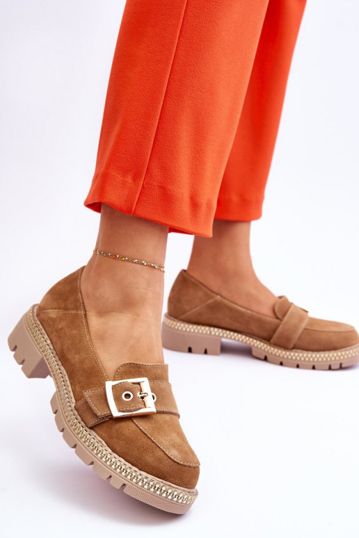 Zamšādas mokasīni smilšu krāsas Eloisa  Zamšādas mokasīni smilšu krāsas Eloisa