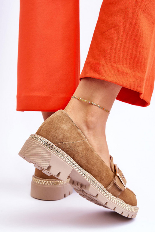 Zamšādas mokasīni smilšu krāsas Eloisa  Zamšādas mokasīni smilšu krāsas Eloisa