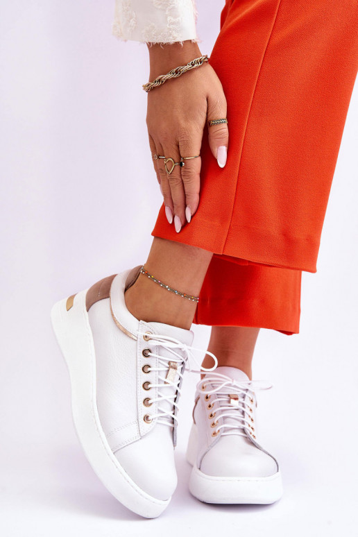    sporta apavi ar platformu baltas krāsas Caressa