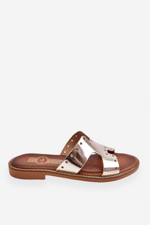 Zazoo 40326  Čības  Zelta krāsas Zazoo 40326  Čības  Zelta krāsas