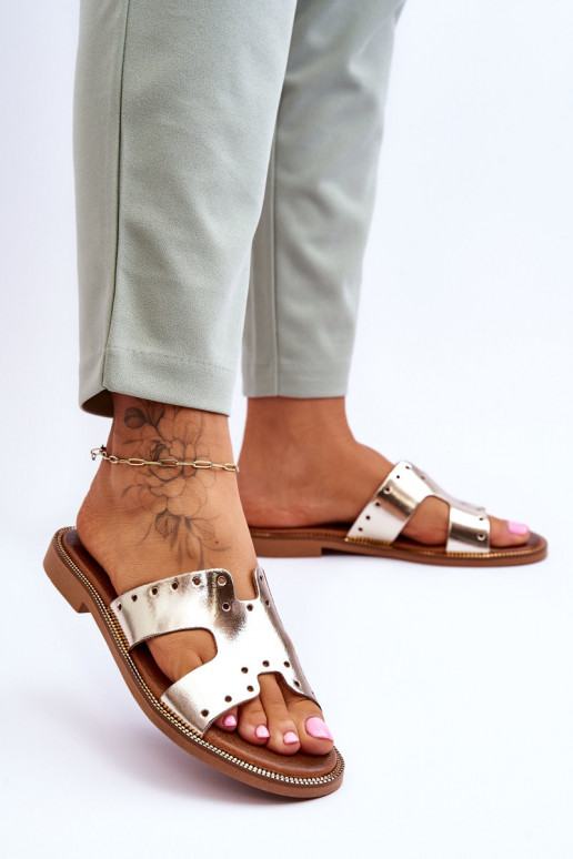 Zazoo 40326  Čības  Zelta krāsas Zazoo 40326  Čības  Zelta krāsas