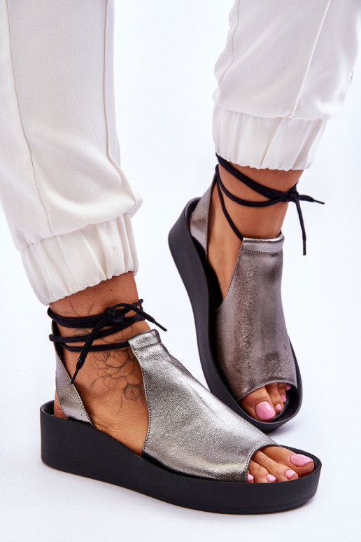 ar platformus basenes Nicole 2743/063 pelēkas -Melns   ar platformus basenes Nicole 2743/063 pelēkas -Melns