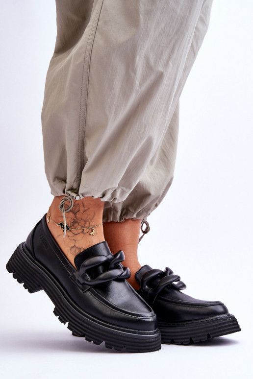 Mokasīni apavi Big Star LL274580 Melns   Mokasīni apavi Big Star LL274580 Melns