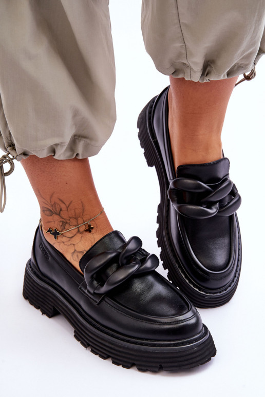 Mokasīni apavi Big Star LL274580 Melns   Mokasīni apavi Big Star LL274580 Melns