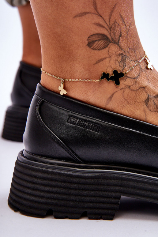 Mokasīni apavi Big Star LL274580 Melns   Mokasīni apavi Big Star LL274580 Melns