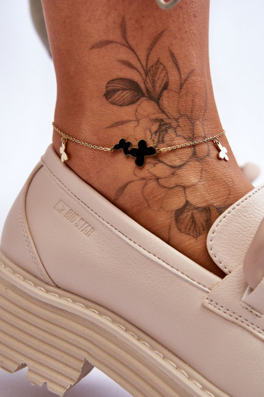 Mokasīni apavi Big Star LL274581 smilšu krāsas   Mokasīni apavi Big Star LL274581 smilšu krāsas