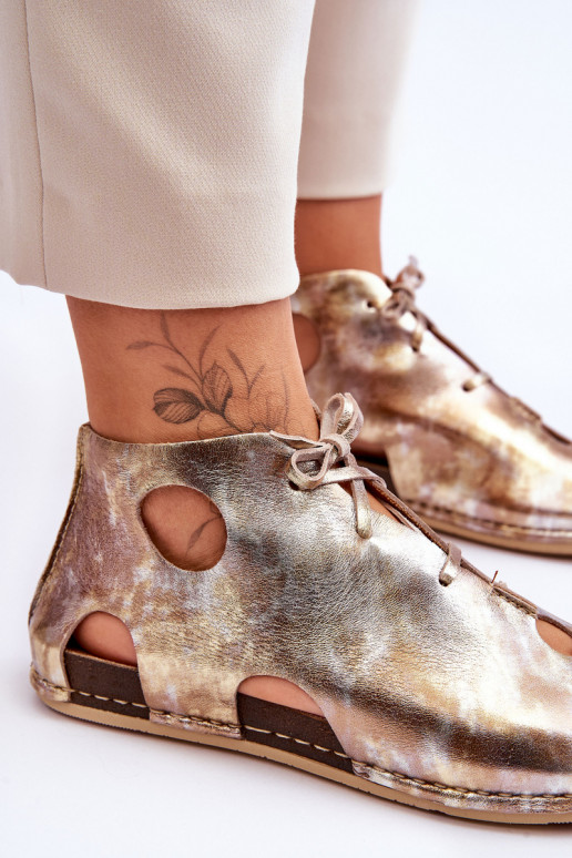  sieviešu zābaki  03426-42 Zelta krāsas