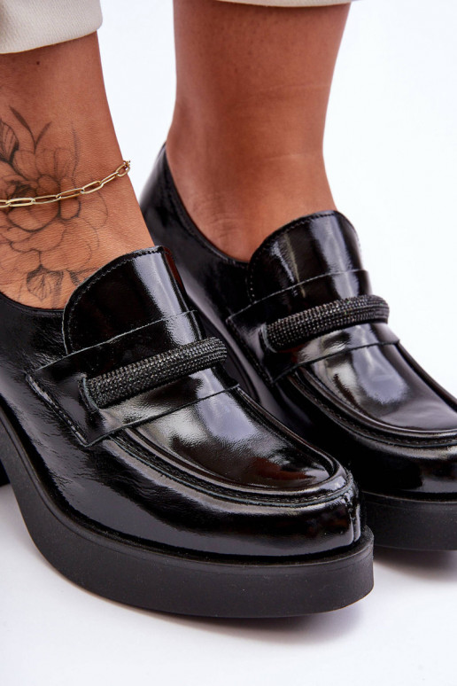 apavi ar papēdi ar ornamentiem Melns Lemar Gelanor   apavi ar papēdi ar ornamentiem Melns Lemar Gelanor