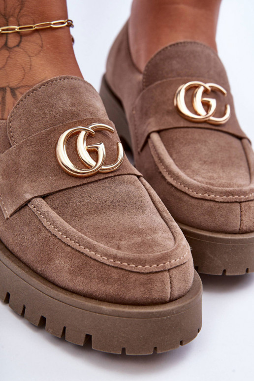  apavi zamšādas ar ornamentiem smilšu krāsas Rosefalls