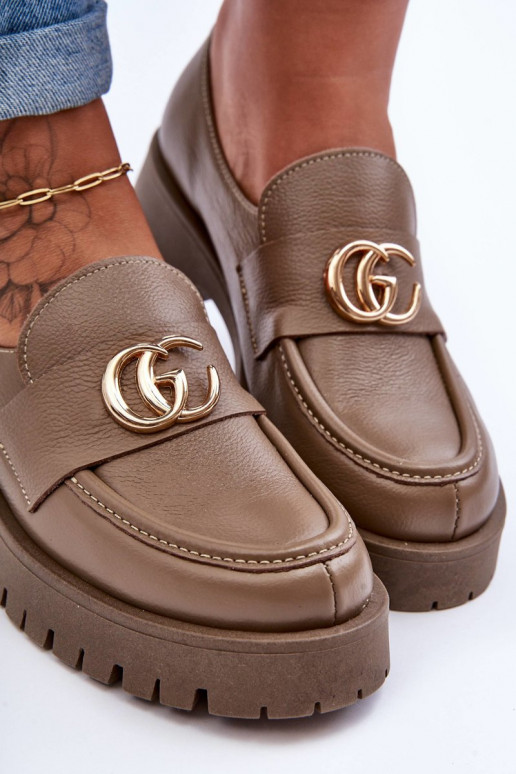 Stilīgi apavi ar ornamentiem smilšu krāsas Rosefalls