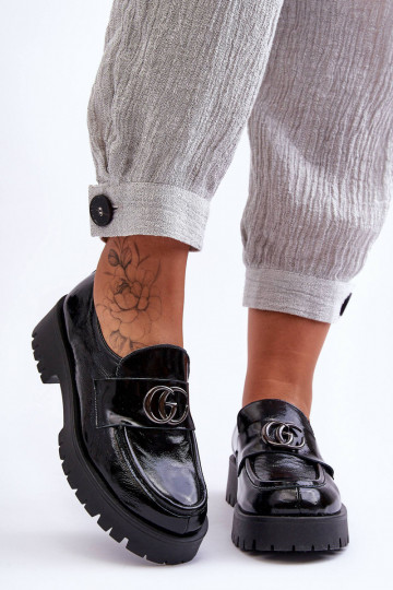 Stilīgi apavi ar ornamentiem Melns Rosefalls