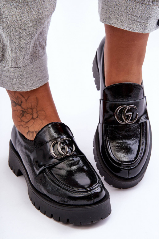 Stilīgi apavi ar ornamentiem Melns Rosefalls Stilīgi apavi ar ornamentiem Melns Rosefalls