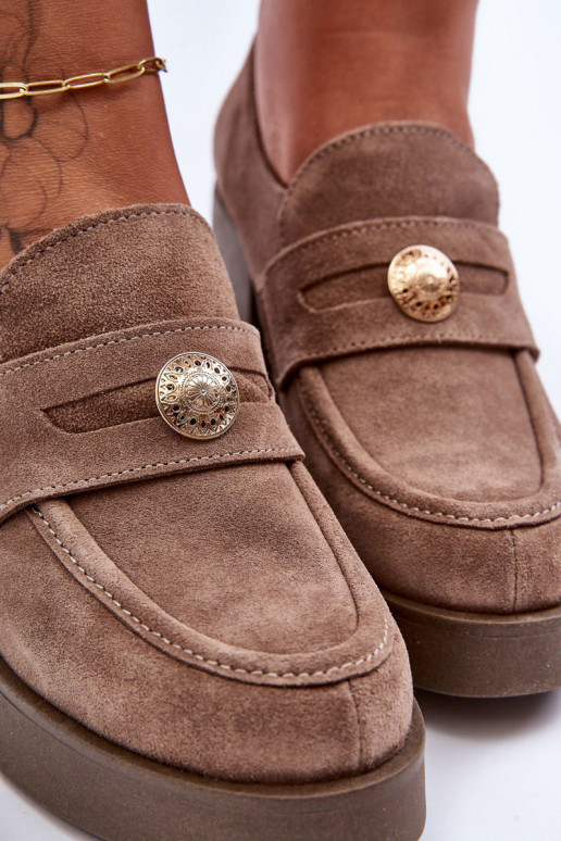 zamšādas apavi  ar papēdi smilšu krāsas Lemar Dunadia zamšādas apavi  ar papēdi smilšu krāsas Lemar Dunadia