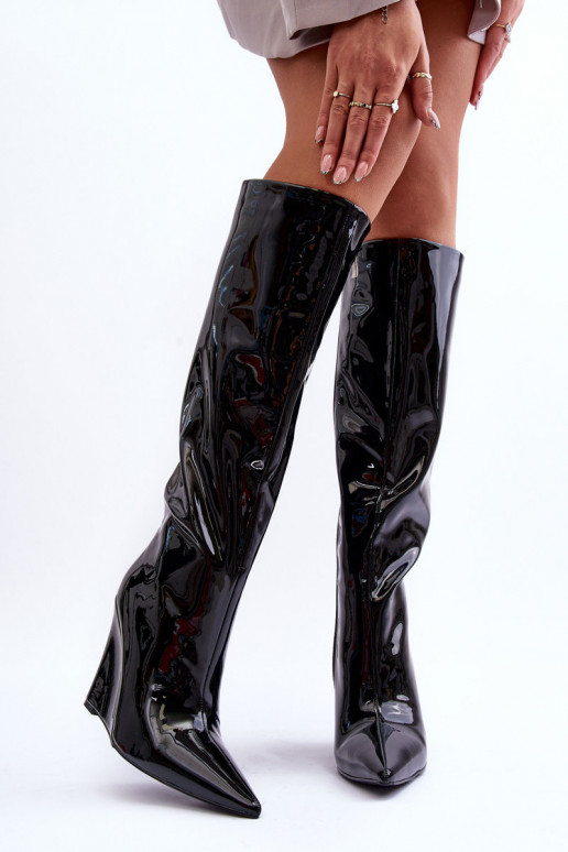 Laque garie zābaki  Melns Delinn Laque garie zābaki  Melns Delinn