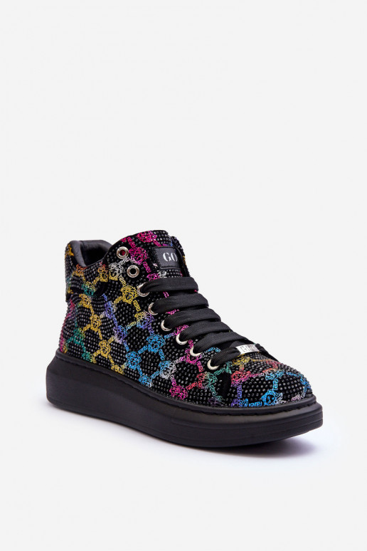 sporta apavi ar platformu  GOE MM2N4009 Melns