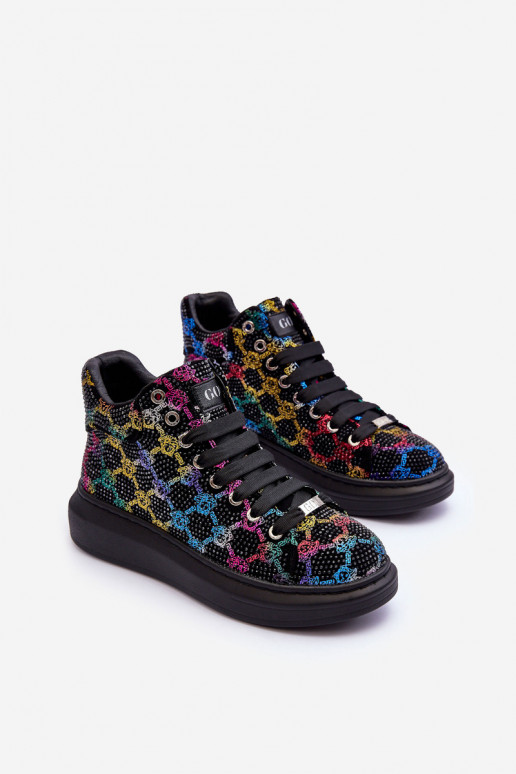 sporta apavi ar platformu  GOE MM2N4009 Melns