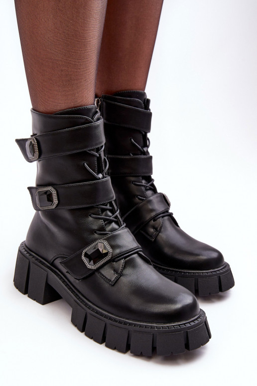 zābaki Sieviešu puszābaki Melns S.Barski MR870-62