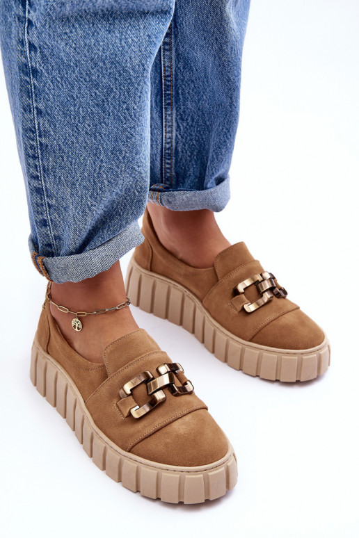 zamšādas apavi  ar platformu ar ornamentiem smilšu krāsas  3398 zamšādas apavi  ar platformu ar ornamentiem smilšu krāsas  3398