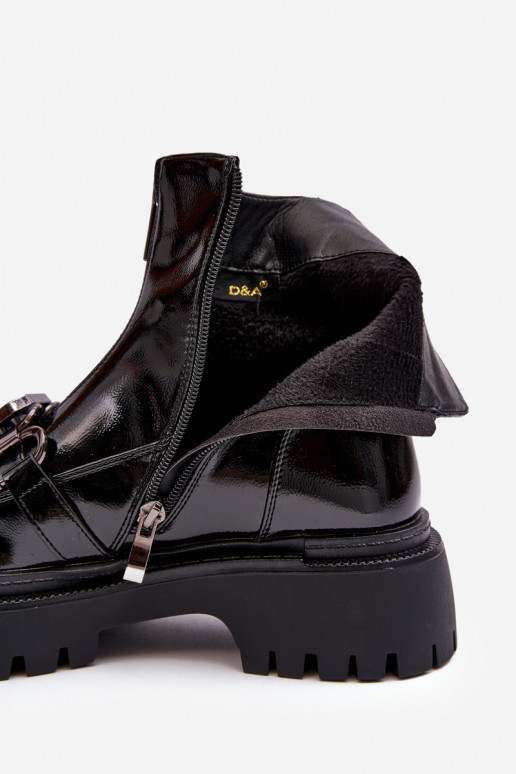 Sieviešu puszābaki  ar papēdi D&A MR870-41 Melns