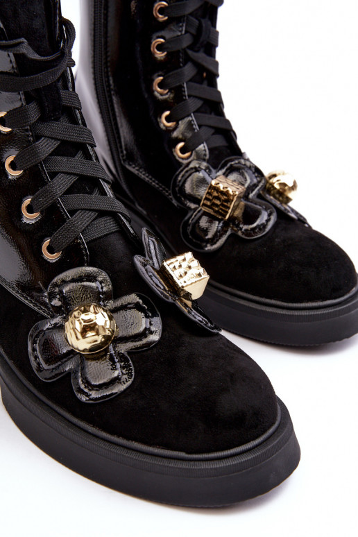   Sieviešu puszābaki ar rāvējslēdzējiem  D&A MR870-76 Melns