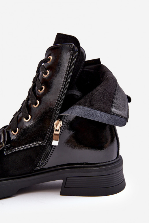   Sieviešu puszābaki ar rāvējslēdzējiem  D&A MR870-76 Melns