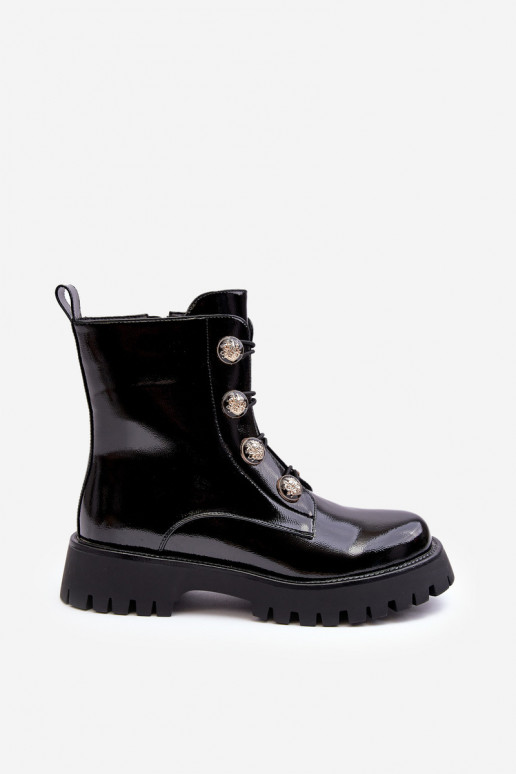 siltināti Sieviešu puszābaki  Guzikami D&A MR870-51 Melns  siltināti Sieviešu puszābaki  Guzikami D&A MR870-51 Melns