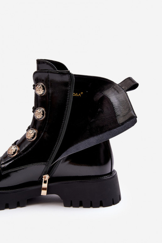 siltināti Sieviešu puszābaki  Guzikami D&A MR870-51 Melns  siltināti Sieviešu puszābaki  Guzikami D&A MR870-51 Melns