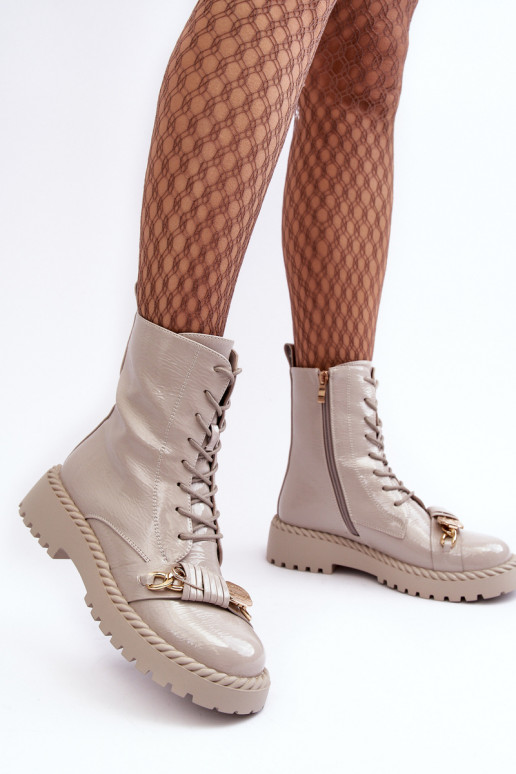  Laque zābaki ar ornamentiem D&A MR870-67 Pelēkas krāsas