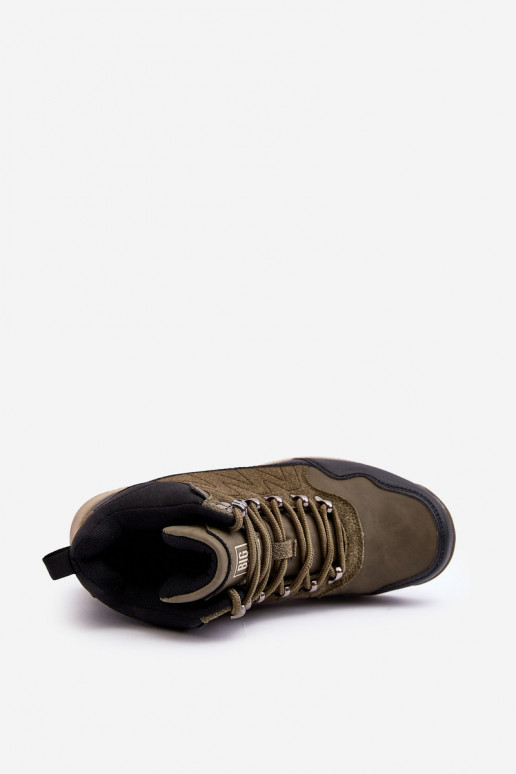 Siltināti pārgājienu zābaki Haki krāsas Big Star MM274480  Siltināti pārgājienu zābaki Haki krāsas Big Star MM274480