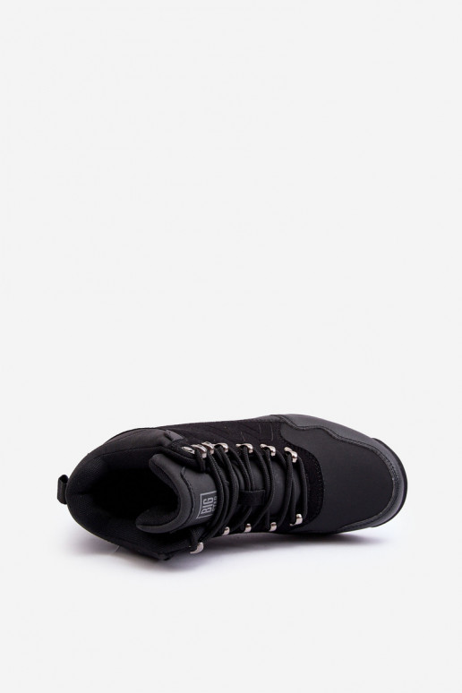 Siltināti pārgājienu zābaki Melns Big Star MM274481  Siltināti pārgājienu zābaki Melns Big Star MM274481