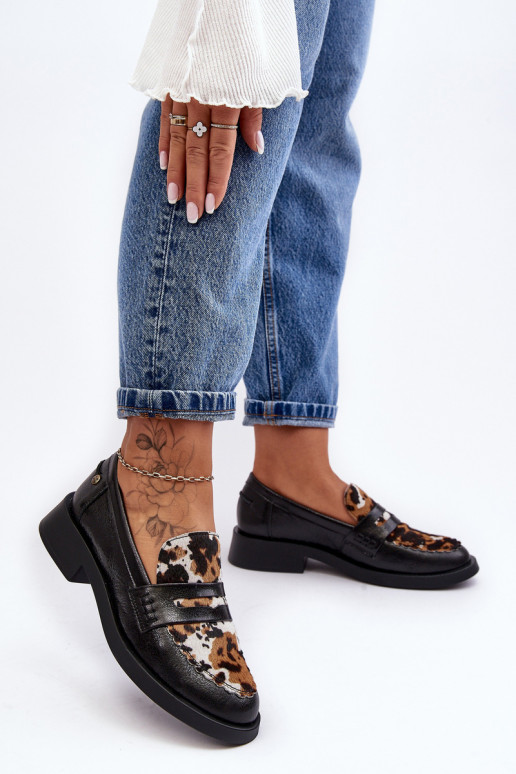 apavi sieviešu mokasīni  06250-01 Melns   apavi sieviešu mokasīni  06250-01 Melns