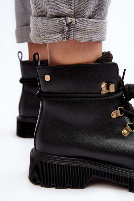 sieviešu zābaki apavi  GOE MM2N4082 Melns