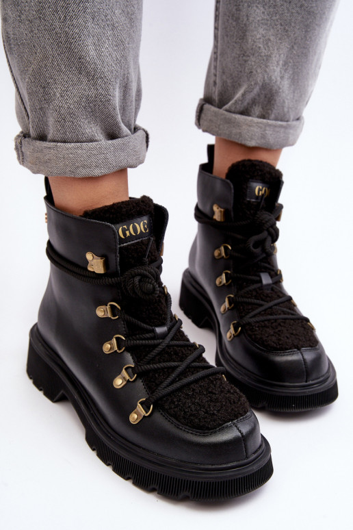 sieviešu zābaki apavi  GOE MM2N4082 Melns