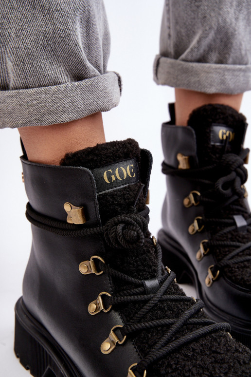 sieviešu zābaki apavi  GOE MM2N4082 Melns