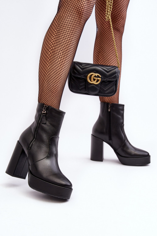 Sieviešu puszābaki ar papēdi i Laura Messi 2690 Melns