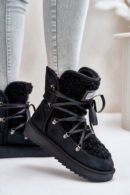 sniega apavi ar platformu  D.Franklin DFSH370004 Melns