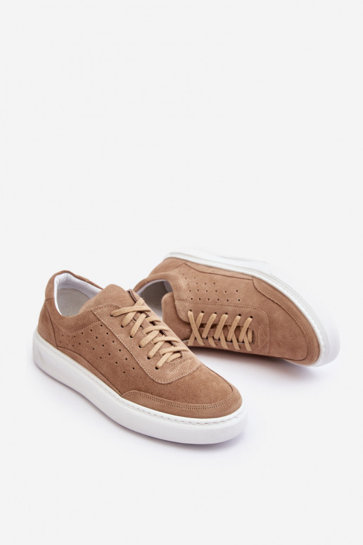 sporta apavi zamšādas Zazoo 1544 smilšu krāsas  sporta apavi zamšādas Zazoo 1544 smilšu krāsas