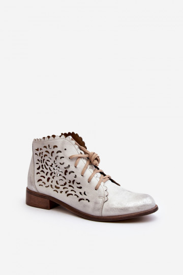 Zazoo 2871 Zābaki  šņorējami Sudraba krāsas 2