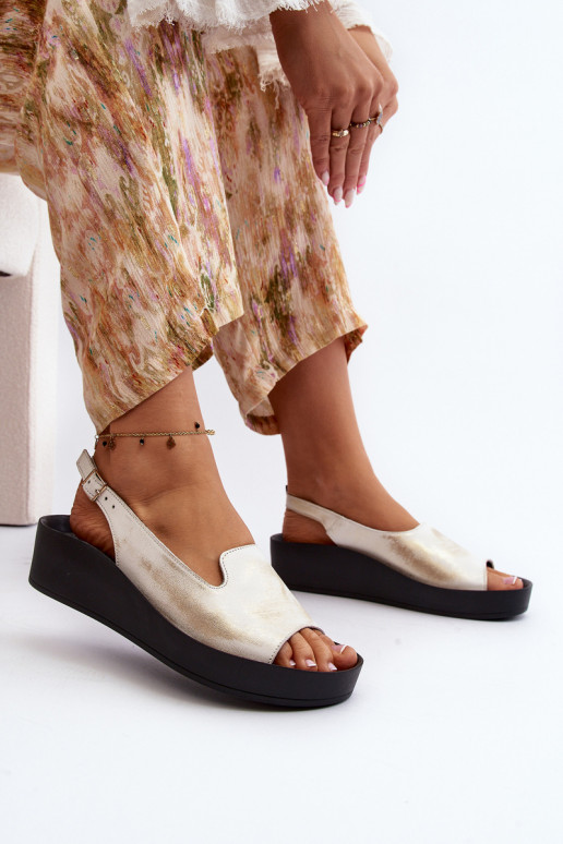 Zazoo 2893 Sieviešu basenes   na j Podeszwie Zelta krāsas Przecierany Zazoo 2893 Sieviešu basenes   na j Podeszwie Zelta krāsas Przecierany