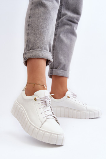 Zazoo 2919    apavi ar masīvu zoli baltas krāsas